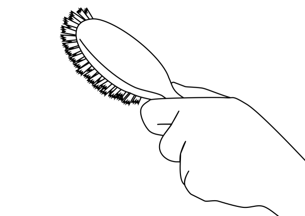 Расческа раскраска для детей