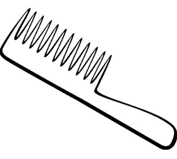 Расческа трафарет для детей