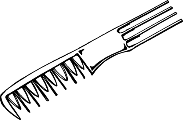 Расческа раскраска для детей