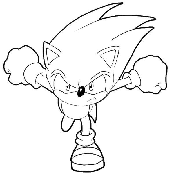 Sonic нарисовать Соника