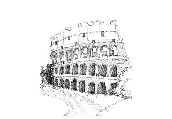 Колизей в Риме рисунок