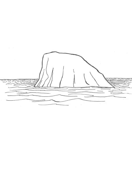 Айсберг раскраска