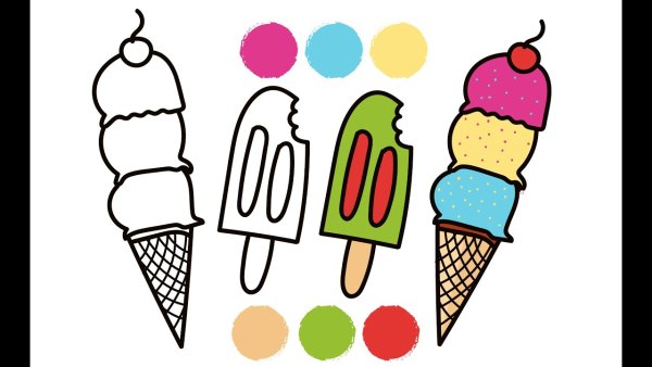 Эскимо раскраска