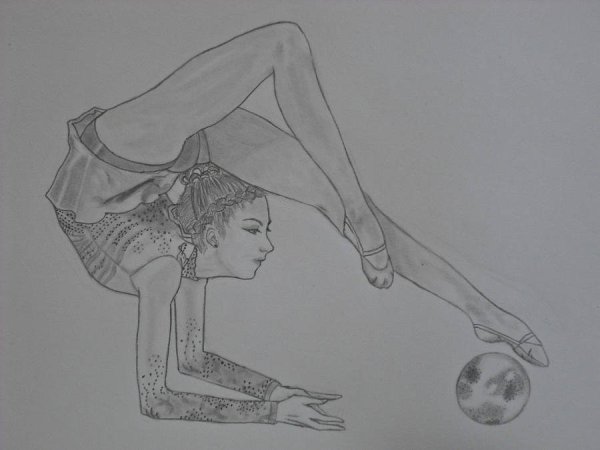 Гимнастка карандашом