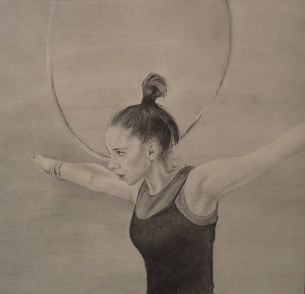 Рисунки гимнасток для срисовки