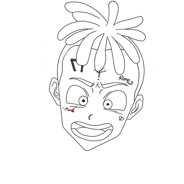 XXXTENTACION для срисовки