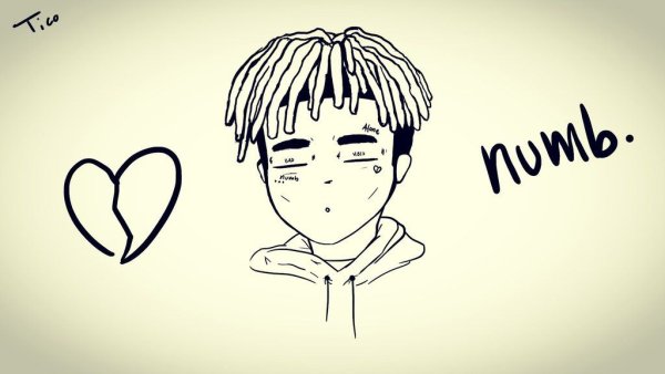 XXXTENTACION рисунок лёгкий