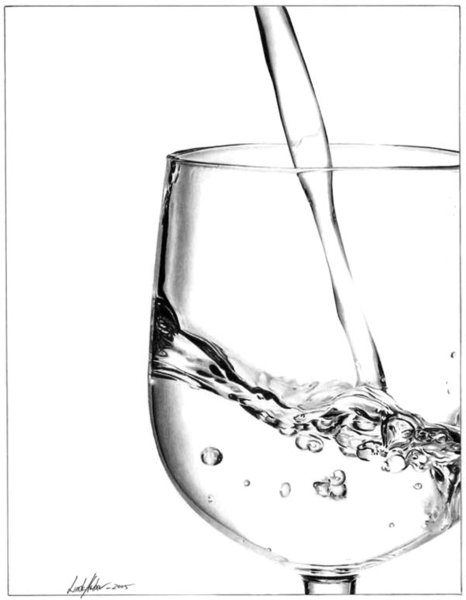 Красивые рисунки воды карандашом
