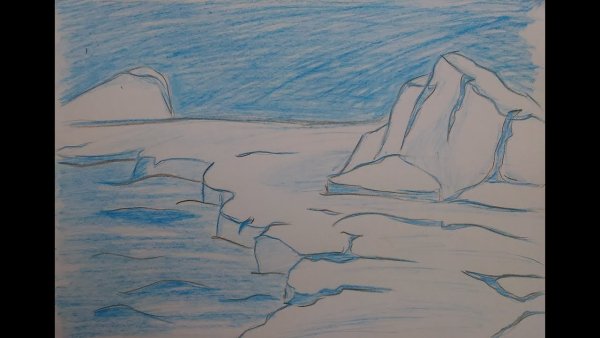 Лёд рисунок лёгкий