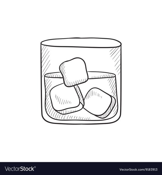 Кубики льда в стакане