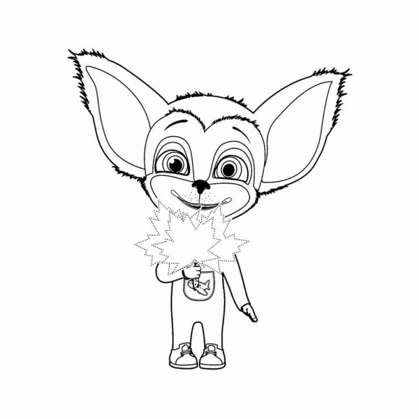 Лиза из Барбоскиных раскраска