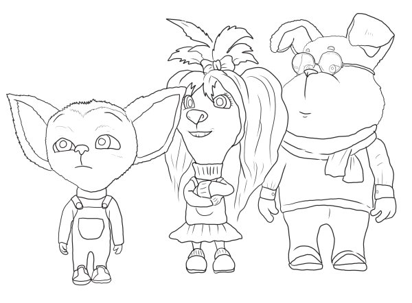 Раскраска "Барбоскины "