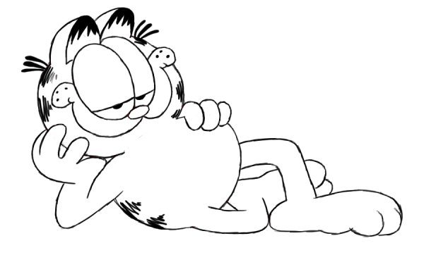 Гарфилд нарисовать