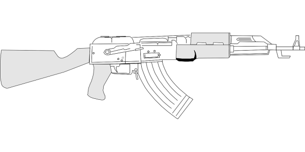 АК 47 карандашом