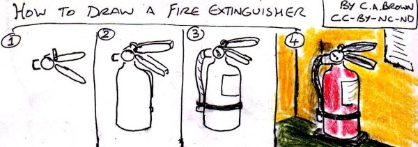 Огнетушитель с глазками для детей