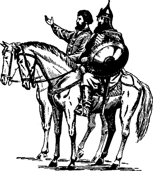 Раскраска Минин и Пожарский для детей