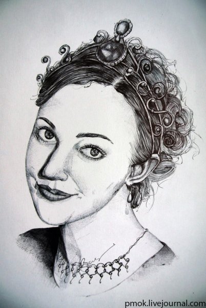 Хюррем Султан карандашом