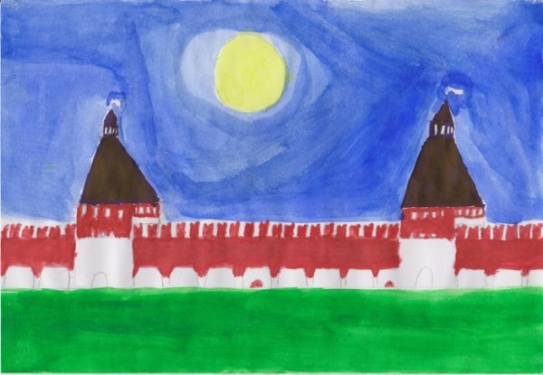 Башни Кремля раскраска для детей