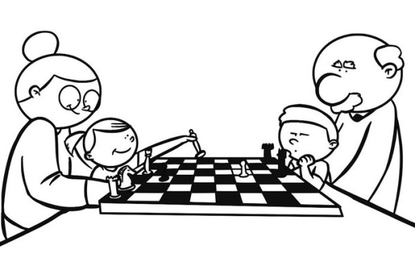 Раскраска шахматы