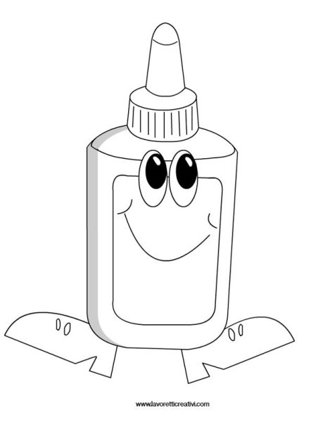 Клей раскраска