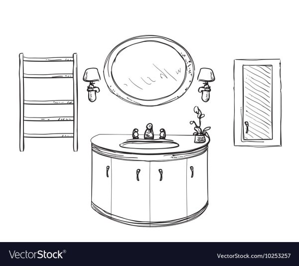 Раскраска мебель ванная