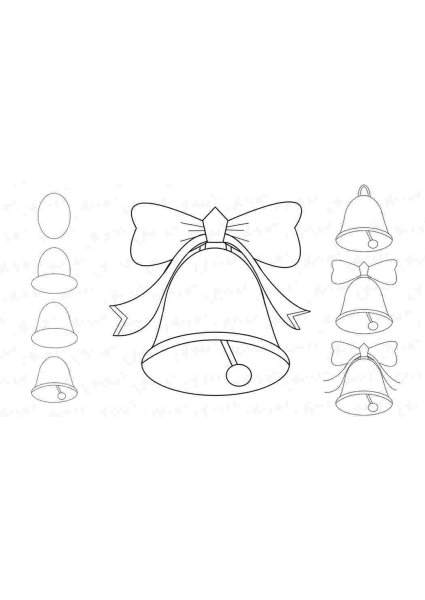 Колокольчик раскраска