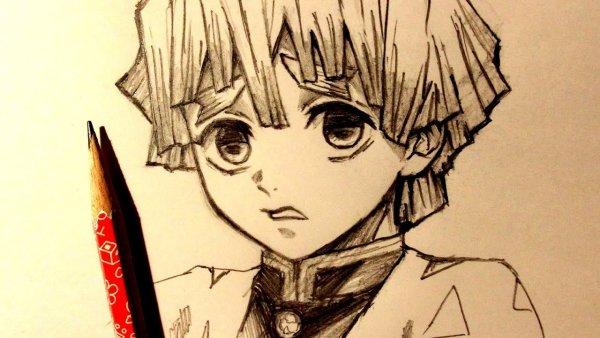 Иноске карандашом