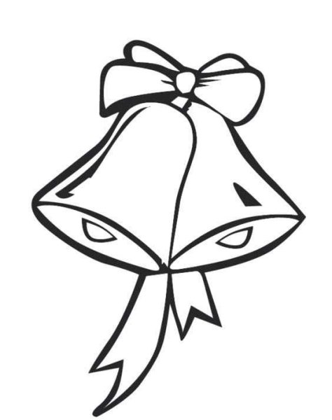 Рождественские колокольчики раскраска