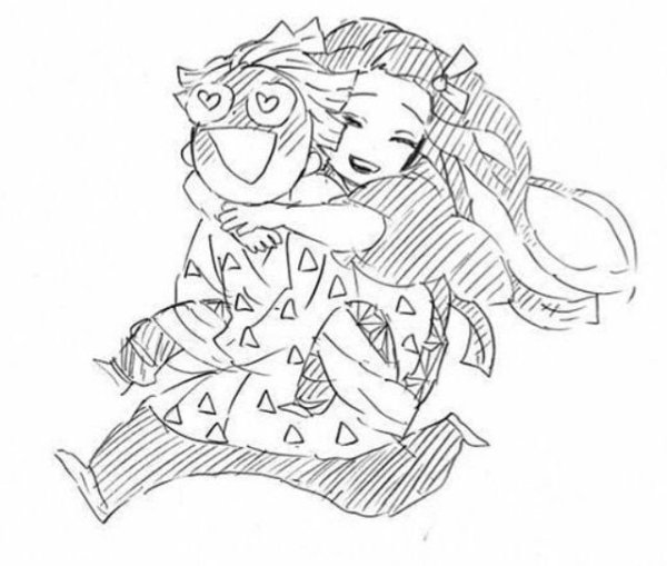 Клинок рассекающий демонов карандашом Танджиро