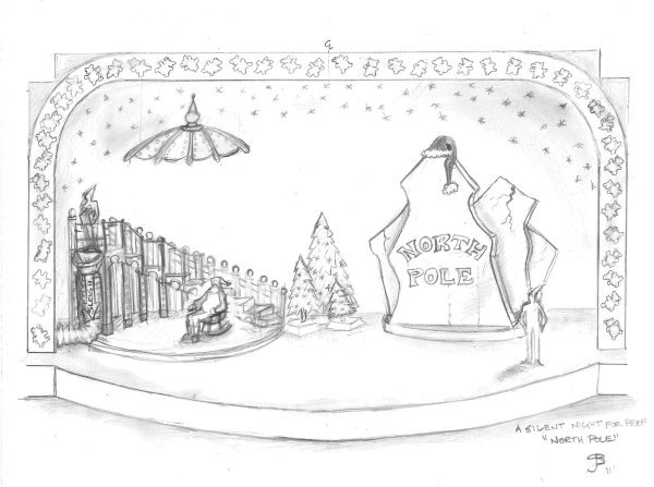 Театральные декорации карандашом