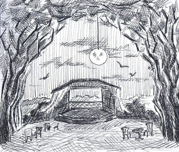 Нарисовать декорацию к опере Снегурочка