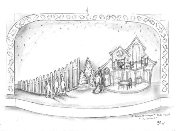 Эскиз театральной декорации