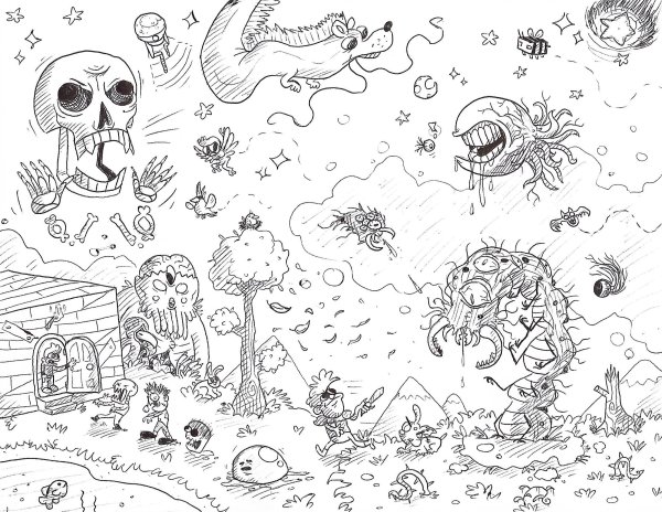 Раскраски террария боссы