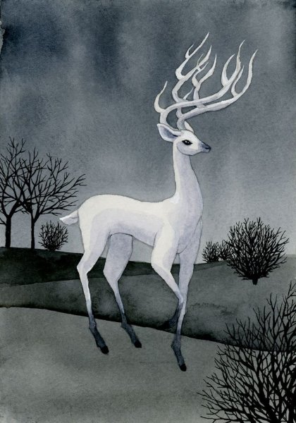 Олень арт