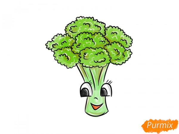 Брокколи рисунок