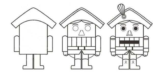 Щелкунчик для срисовки