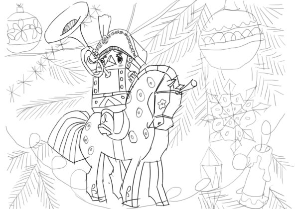 Рисунок к балету Щелкунчик