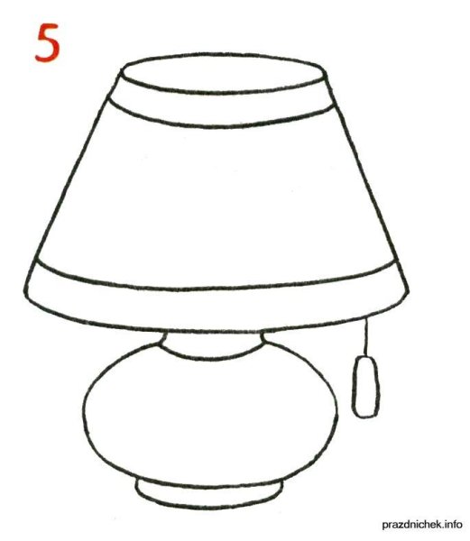 Люстра раскраска для детей