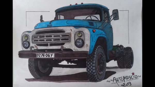 ЗИЛ 130 векторный