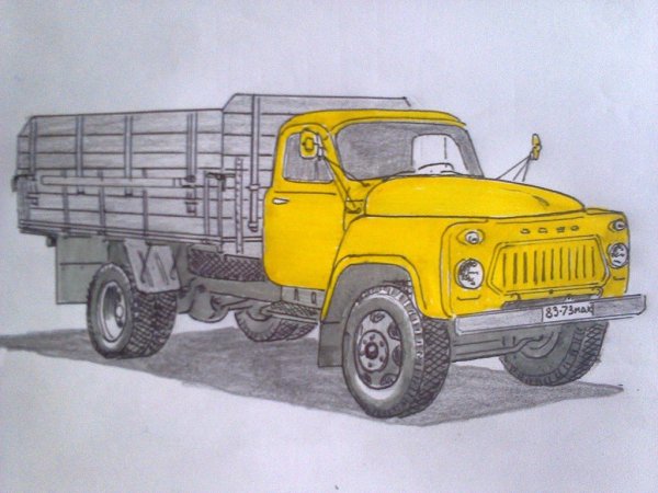 ЗИЛ 130 арт сбоку