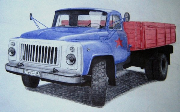 Нарисовать ЗИЛ 130