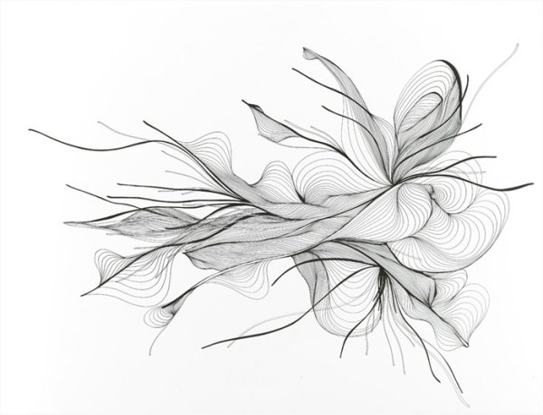 Абстракция карандашом