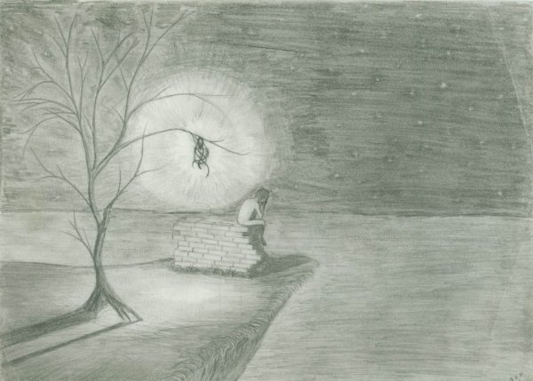 Рисунки карандашом грустные