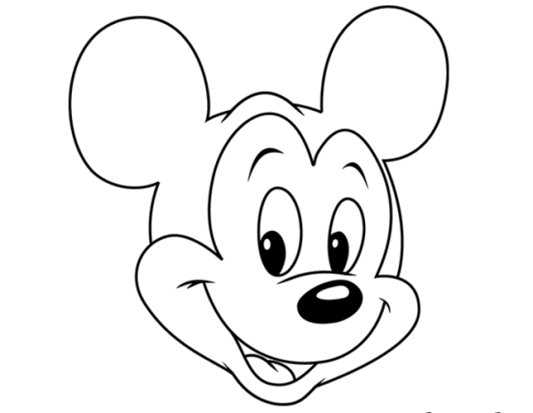 Рисунок Микки Мауса карандашом