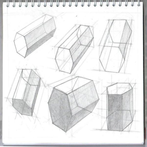 Построение шестигранной Призмы
