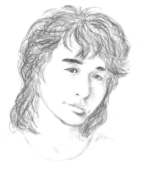 Виктор Цой портрет Силуэтный