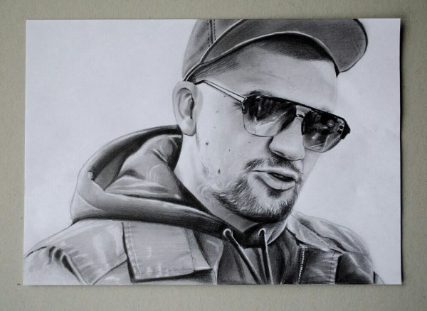 Баста рисунок портрет