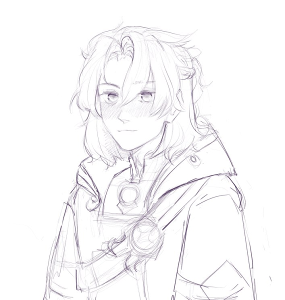 Венти Геншин Импакт скетч