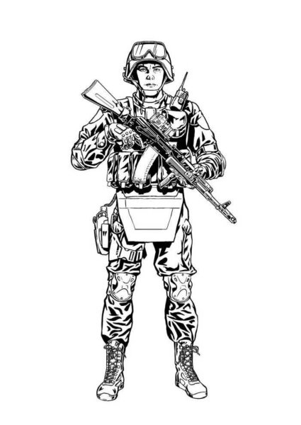 Зарисовки солдат второй мировой