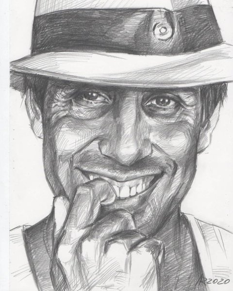 Адриано Челентано рисунок